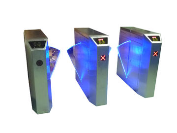 Kryty dwukierunkowe kreskowy Skrzydło Access Control kołowrotki dla państwa Targów RS232 CE OEM