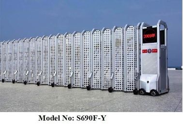 Aluminiowa Składana Chowany Electric Folding Gates malowania proszkowego