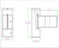 Access Control Bezpieczeństwo Swing Barrier Brama napięciem DC24V