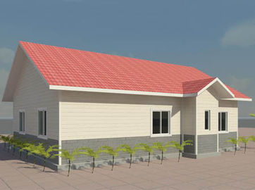 Przenośna rama stalowa struktura 4/3 sypialniane Domy modułowe, mobilne lekkich stalowych Villa